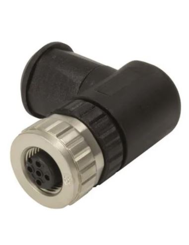 Złącze M12 śrubowe 5P żeńskie kątowe