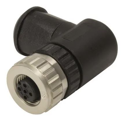 Złącze M12 śrubowe 5P żeńskie kątowe