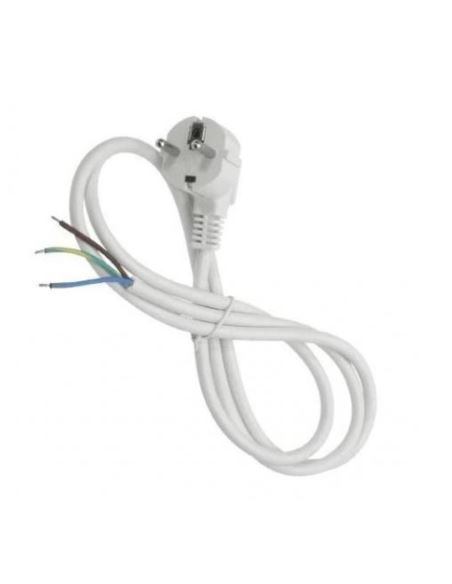 Przewód przyłączeniowy (OWY) 3G1,5 kątowa 3m biały