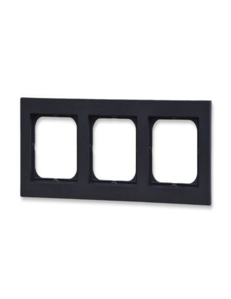 Aria Ramka potrójna czarny metalik