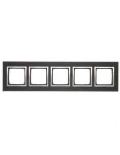 Simon54 Ramka pięciokrotna INOX YIN NATURE-METAL