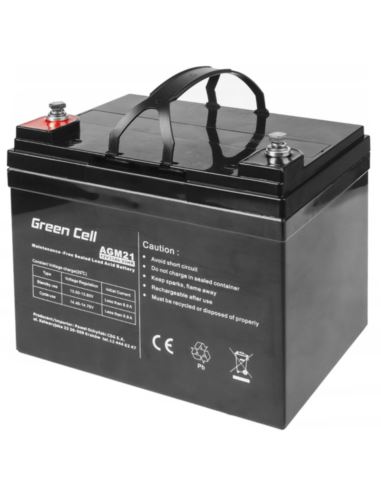 Akumulator AGM VRLA 12V 33Ah Green Cell