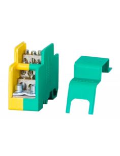 Blok rozdzielczy jednobiegunowy 160A - żółto-ziel.
