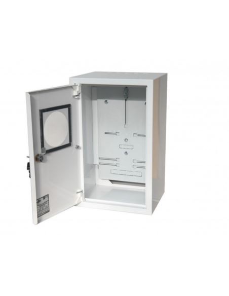 Szafka licznikowa podtynkowa 1x3F metalowa zamek