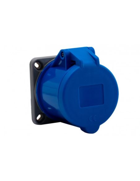 Gniazdo przemysłwe tablicowe proste 32A 3P 250V/FE
