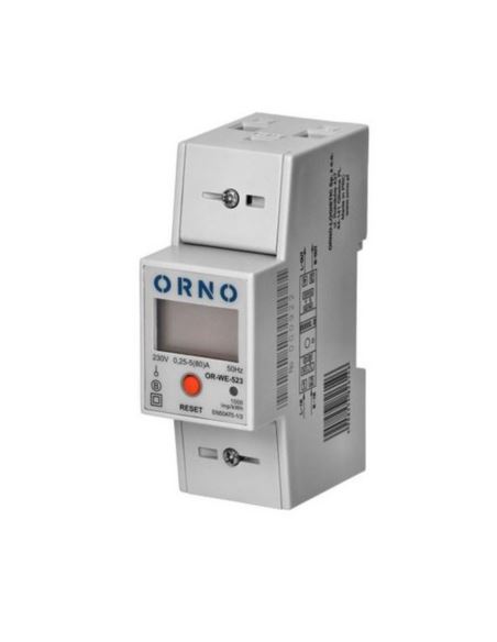 Licznik energii WE-523 1F 80A 2 modułowy RS485 DIN