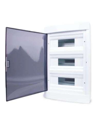 Rozdzielnica natynkowa 3x12M szyna TH35 czarna