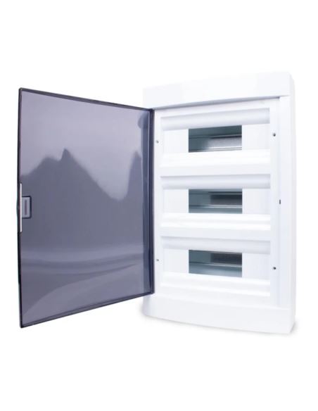 Rozdzielnica natynkowa 3x12M szyna TH35 czarna