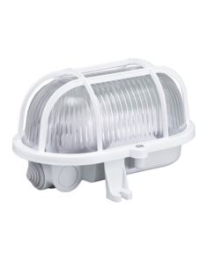 Oprawa żarówkowa biały OVAL 60W E27 IP44