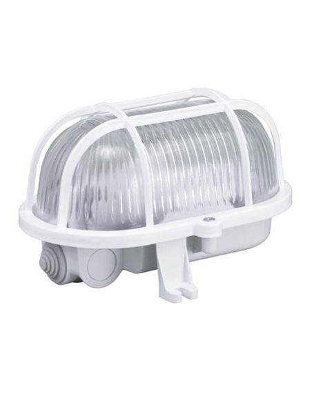 Oprawa żarówkowa biały OVAL 60W E27 IP44