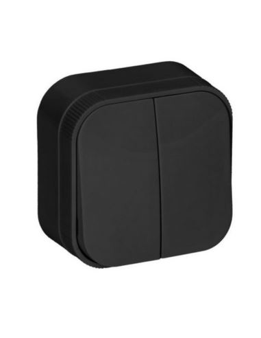 Łącznik świecznikowy N/T IP20 czarny ToDo