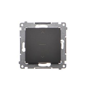 Simon54 Łącznik roletowy trójpoz. 1-0-2 czarny mat