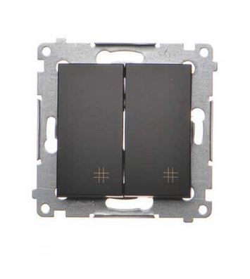 Simon54 Łącznik krzyżowy podwójny czarny mat