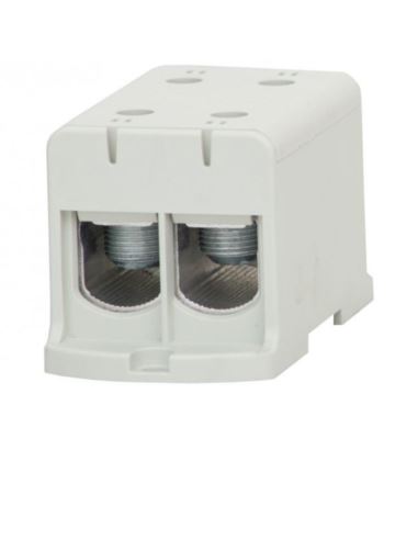 Złączka LZ 2x240/2x240mm2 szara na szynę TH35