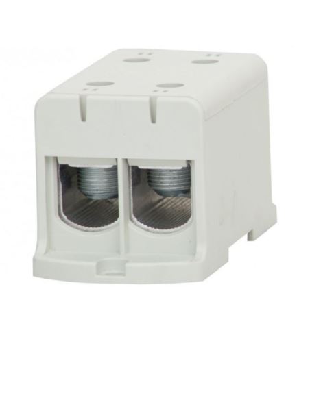 Złączka LZ 2x240/2x240mm2 szara na szynę TH35