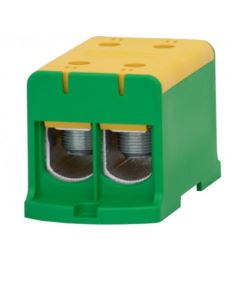 Złączka LZ 2x240/2x240mm2 żółt/ziel. na szynę TH35