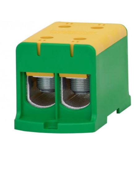 Złączka LZ 2x240/2x240mm2 żółt/ziel. na szynę TH35