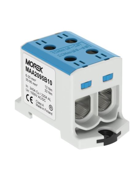 Złącze szynowe TH35 OTL95-2 6-95mm2 1000V nieb.