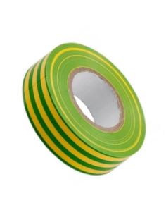 Taśma izolacyjna 19mm 20m ŻÓŁTO-ZIELONA