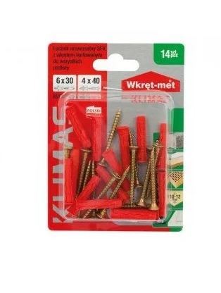 Kołek(łącz.)uniwer.z wkrętem Pz BSFXP 6/30x40 14sz