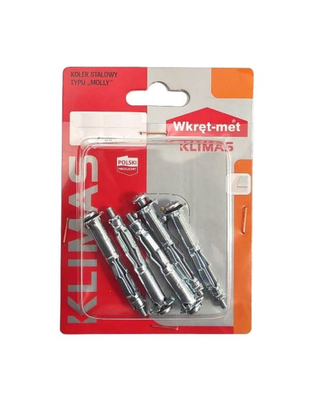 Kołek metalowy typu MOLLY BMOL 4x45 (5szt)