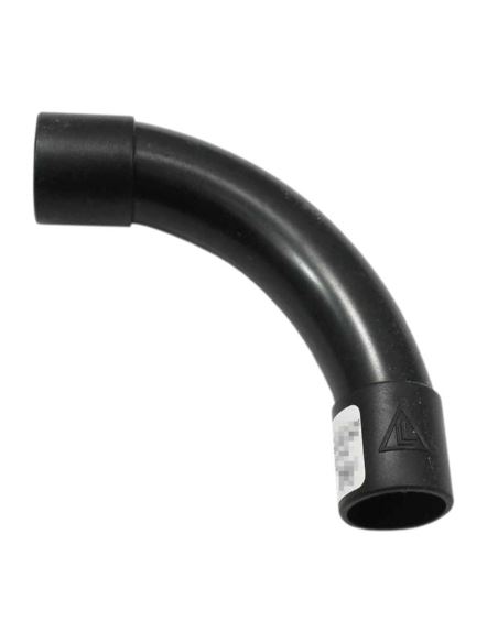 Kolanko sztywne dwukielichowe ZKK-28 czarne