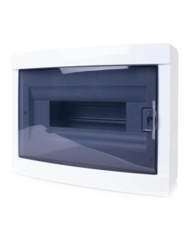 Rozdzielnica natynkowa 12M szyna TH35 czarna IP30