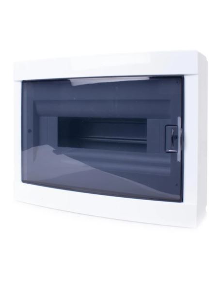 Rozdzielnica natynkowa 12M szyna TH35 czarna IP30