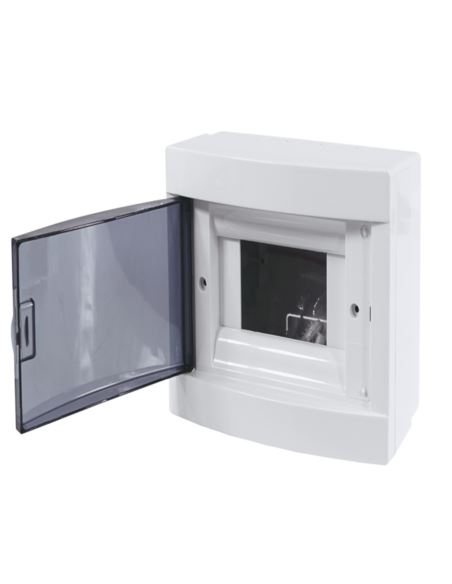 Rozdzielnica natynkowa 6M Szyna TH35 czarna IP30