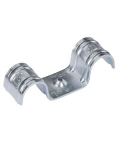 Uchwyt stalowy do kabli podwójny 8mm ocynk