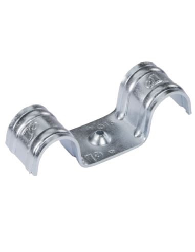 Uchwyt stalowy do kabli podwójny 8mm ocynk