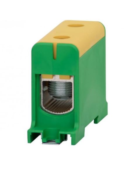 Złączka LZ 35mm2-150mm2 żółto/ziel. na szynę TH35