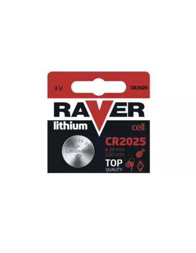 Bateria litowa CR2025 3V RAVER 1szt.