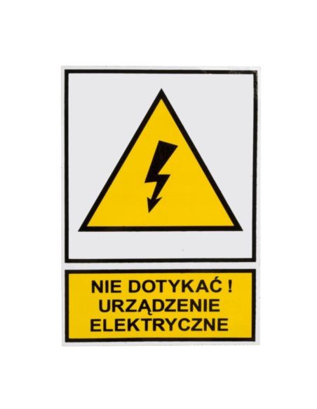 Naklejka ostrzegawcza TZO N.D.U.E. 105X148S