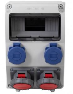 Rozdzielnica CAJA 9M 16/5,32/5,2x230V IP65