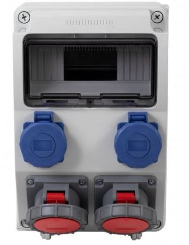 Rozdzielnica CAJA 9M 16/5,32/5,2x230V IP65