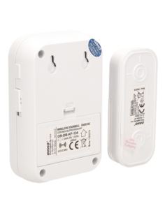 Dzwonek Fado DC bateryjny biały IP44 80m 2