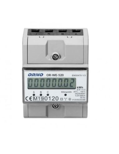 Licznik energii WE-520 3F 80A MID na szyn
