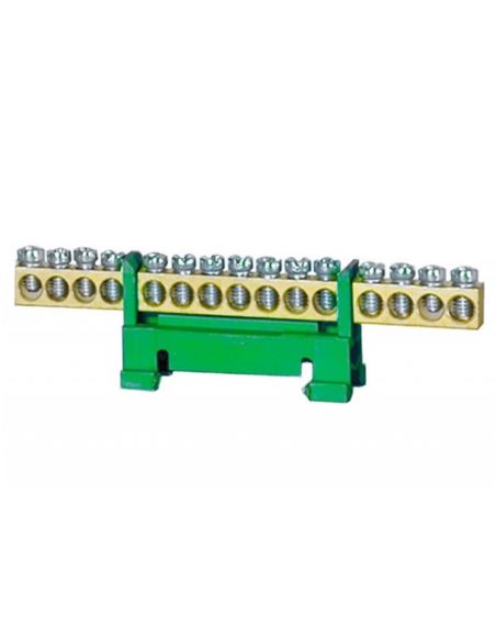 Listwa ochronna 15-modułowa 15x16mm2 niska zielona