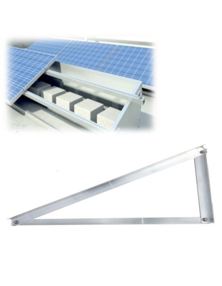 Konstrukcja PV trójkąt montażowy 15st. - pionowy