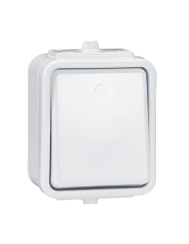 Łącznik 1 biegunowy IP44 CEDAR WNT100C01 natynkowy