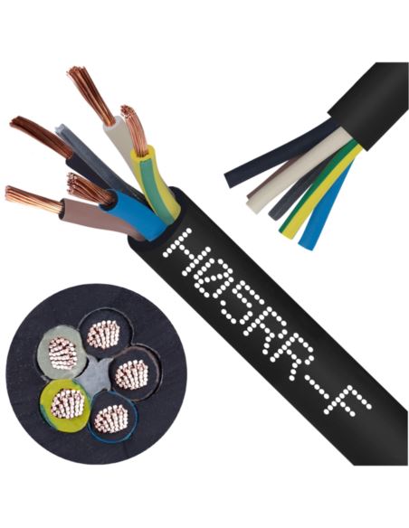 Przewód izolacji gumowej (OW) H05RR-F 5G1,5 5x1,5