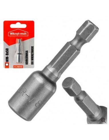 Końcówka do wkrętarki łeb sześciokątny magn.WM6x50