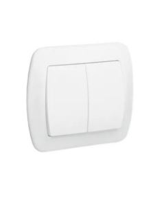 Łącznik świecznikowy AKORD biały wyłączn. podwójny