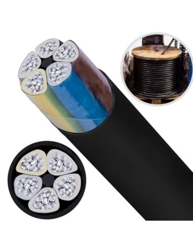 Przewód YAKY 5x70 /1kV ziemny czarny