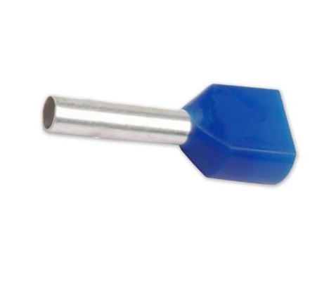 Końcówka tulejkowa izol.HI 2x2,5/13 niebieska