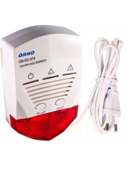 Czujnik gazu ziemnego, sieciowy z wyjściem przekaź