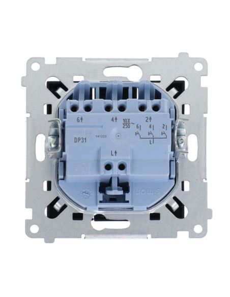 Simon54 Przycisk potrójny chwilowy biały