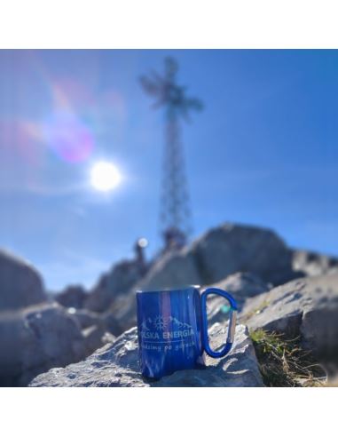 Kubek z karabińczykiem CAMP 250ml grawerowany