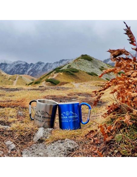 Kubek z karabińczykiem CAMP 250ml grawerowany